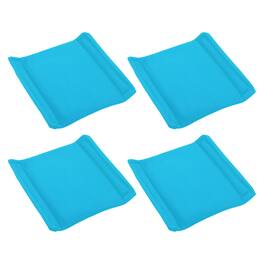 Unique Bargains - 4pcs Camera Bag Divider, 5.12x5.91x0.67in, Shockproof Padding Insert for Lens Case, Travel Photography - Light Blue