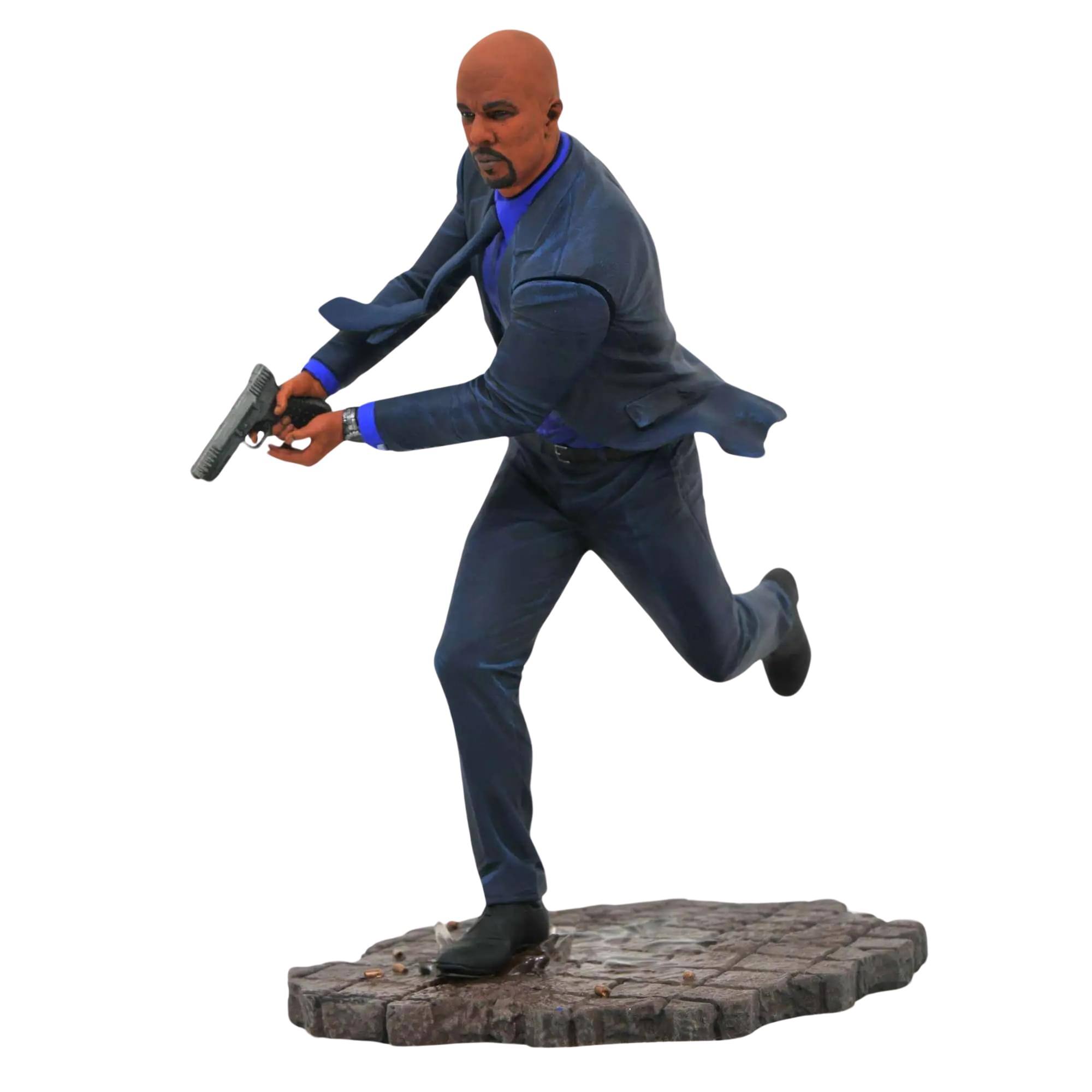 Alt View 10. Diamond Select Toys - John Wick Gallery Cassian 9 Inch PVC Statue - Black.