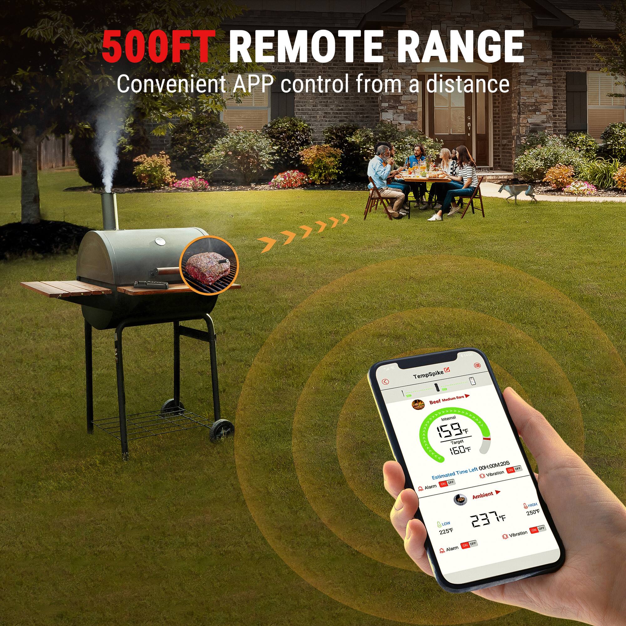 500FT REMOTE RANGE  
Convenient APP control from a distance