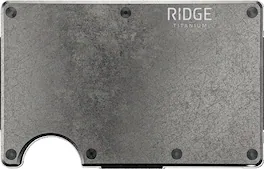 The Ridge Wallet - Cash Strap - Stonewashed Titanium