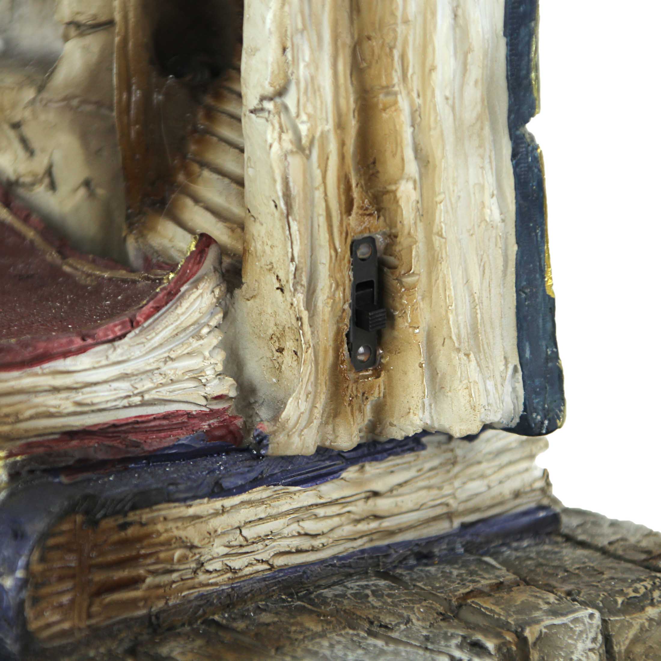 Alt View 2. Everspring Import Co. - Resin Magic Book LED Sculpture Decorative Accent Light Resting Dragon Figurine - Multicolored.