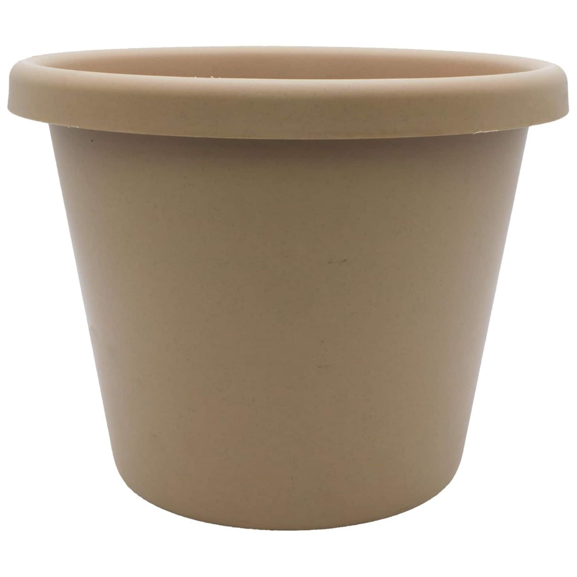 The HC Companies - 15.5 Inch Round Classic Planter, Plastic Plant Pot, Sandstone price history on PriceWatchPro