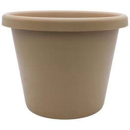 The HC Companies - 15.5 Inch Round Classic Planter, Plastic Plant Pot, Sandstone