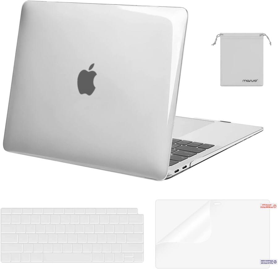 Hard Shell Model Kit mosiso 4IN1 Case Kit for MacBook Air 13 inch M1 A2337 A2179 A1932 2021 ...