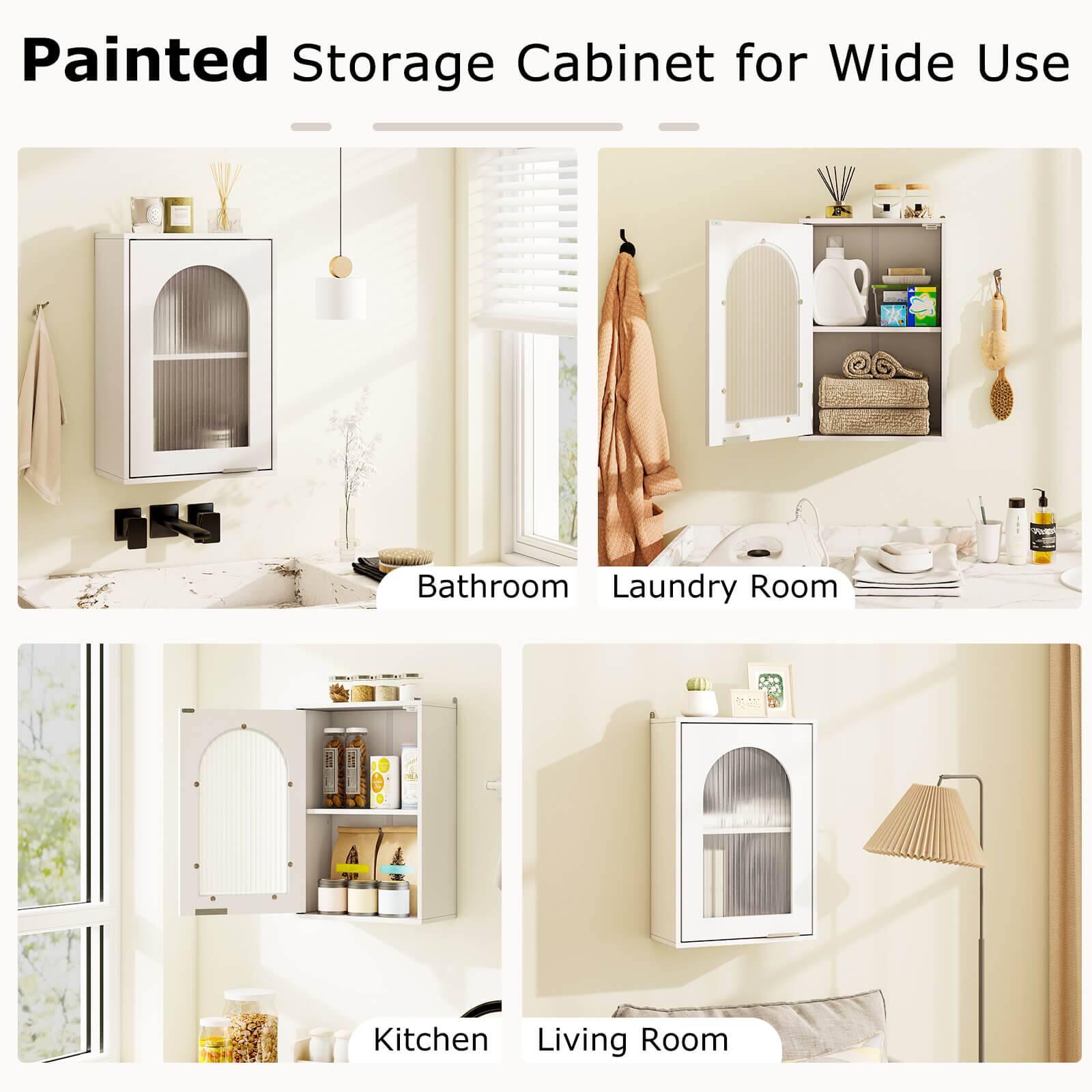 Painted Storage Cabinet for Wide Use

- Bathroom
- Laundry Room
- Kitchen
- Living Room