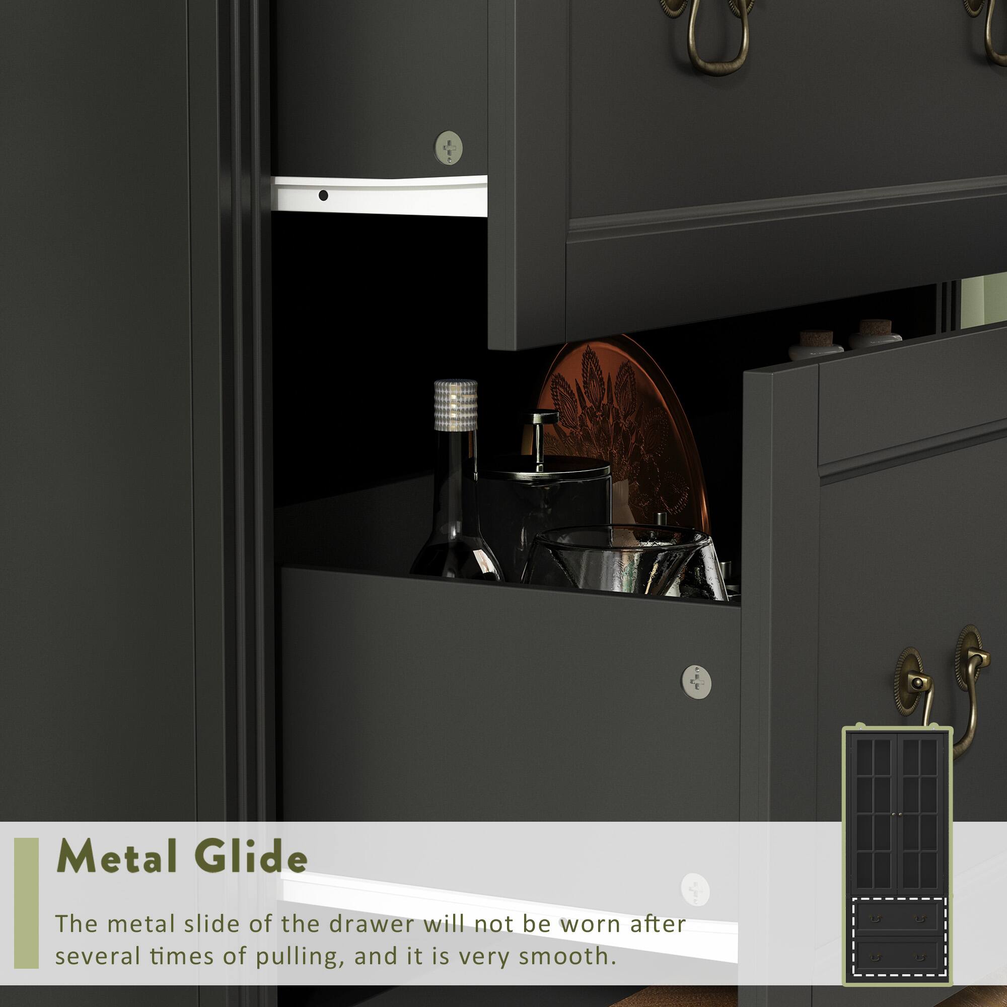 Metal Glide

The metal slide of the drawer will not be worn after several times of pulling, and it is very smooth.