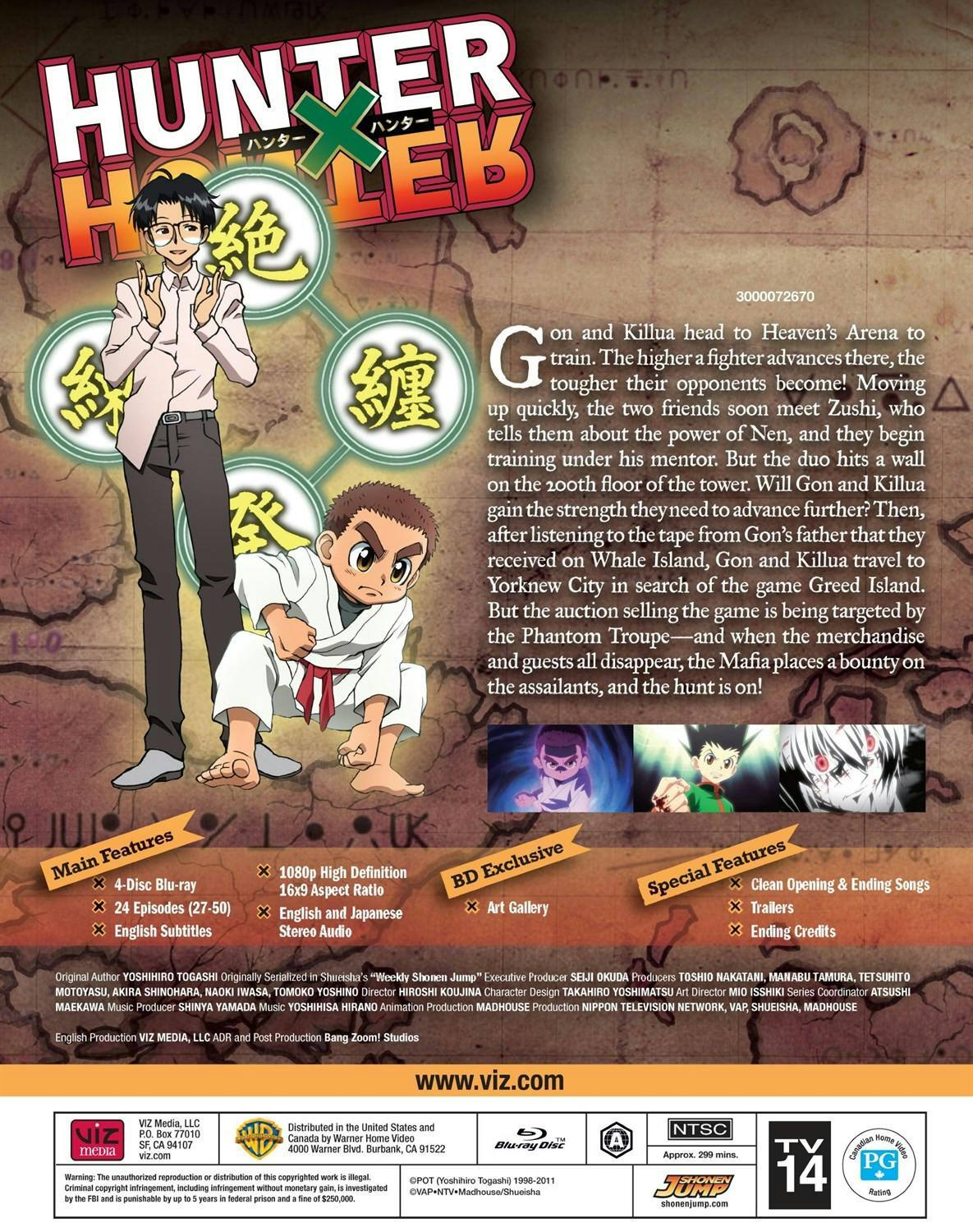 Back. Hunter x Hunter Set 3 [Blu-ray].