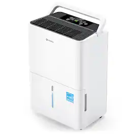 Waykar - 30-Pint Energy Star Quiet Dehumidifier with Auto Defrost and Bucket for Bedroom and Basement up to 2000 sq. ft - White