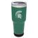 Front. The Memory Company - Michigan State Spartans 30oz. Stainless Steel LED Bluetooth Tumbler - Multicolor.