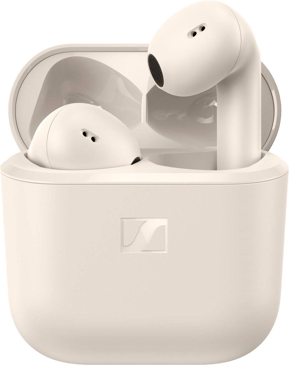Angle. Sennheiser - Sennheiser ACCENTUM Open Wireless Earbuds - Ear Buds with Open Design, Dynamic Sound and Bluetooth 5.3 - Cream.