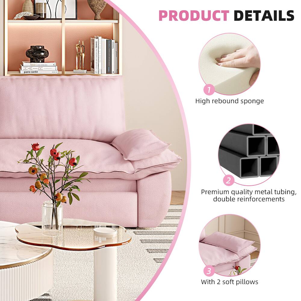 PRODUCT DETAILS

1. High rebound sponge
2. Premium quality metal tubing, double reinforcements
3. With 2 soft pillows
