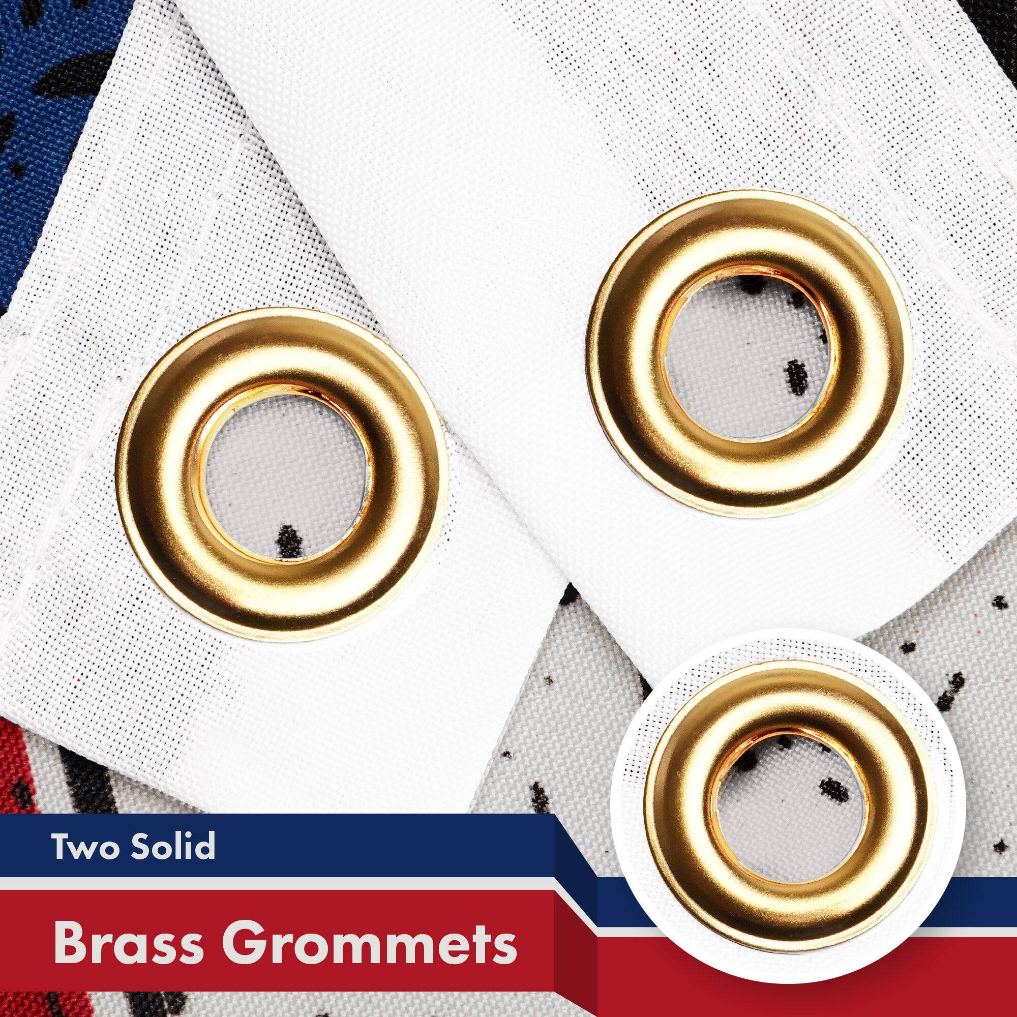 Two Solid Brass Grommets