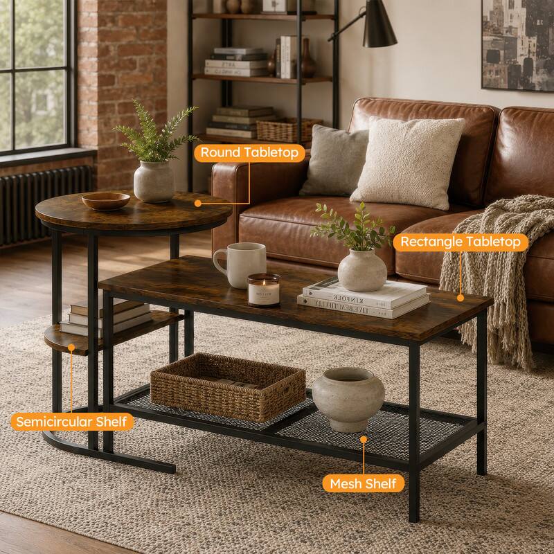 Round Tabletop  
Rectangle Tabletop  
Semicircular Shelf  
Mesh Shelf