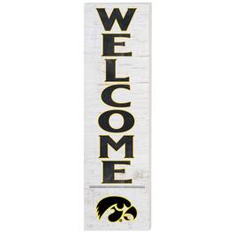 Jardine - Iowa Hawkeyes 10'' x 35'' Indoor/Outdoor Welcome Sign - White