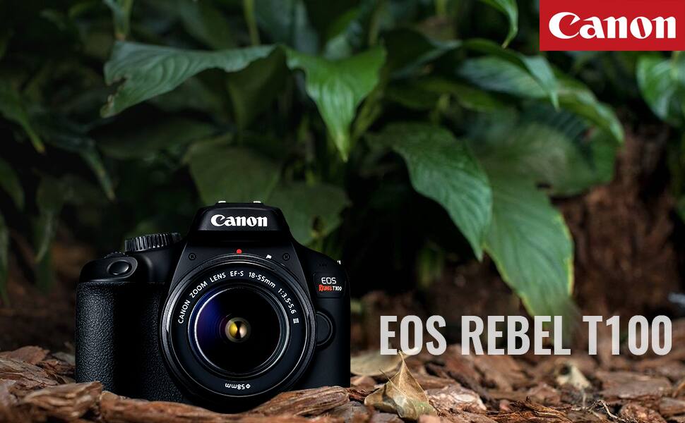 Canon EF-S Lens 18-55mm Zoom Canon 1:3.5-5.6  
EOS Rebel T100  
58mm