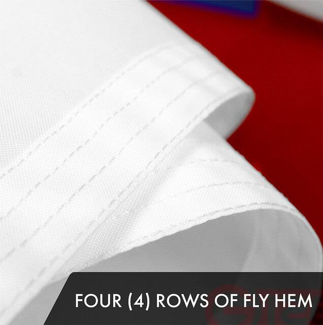 FOUR (4) ROWS OF FLY HEM