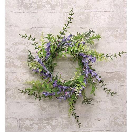 Angle. BreeBe - *Lakeside Iris Candle Ring - Purple.