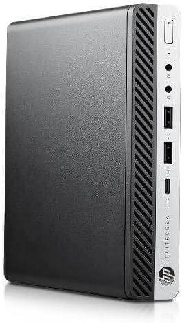 Angle. HP - HP EliteDesk 800 G4 Mini Business PC, Intel Core i5-8500T up to 3.5GHz, 16GB DDR4 RAM, 256GB SSD, USB WiFi&BT, Win11 Pro - Black.