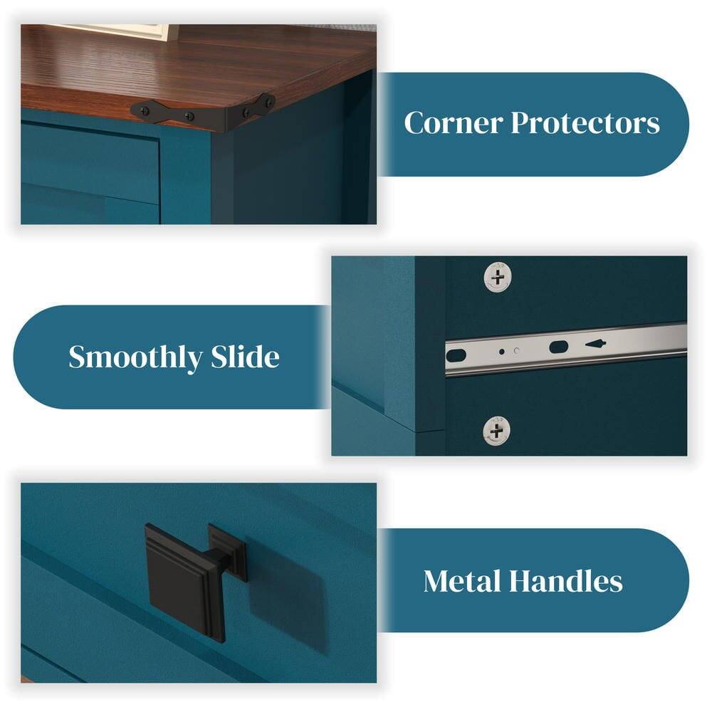 Corner Protectors  
Smoothly Slide  
Metal Handles