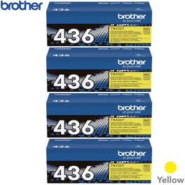Brother - Super High-yield Toner Cartridge Yellow 4 Pack Bundle