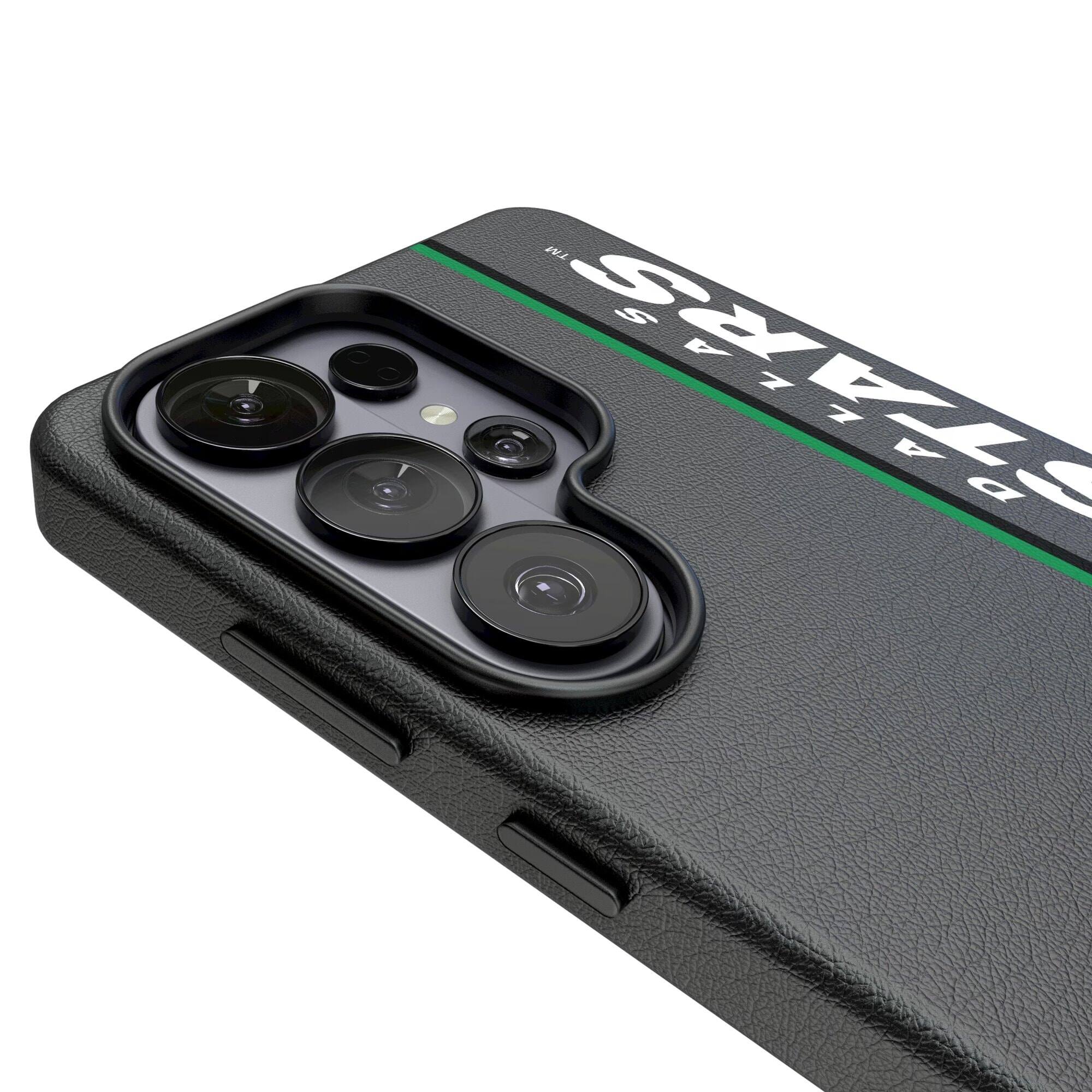 Alt View 2. Keyscaper - Black Dallas Stars Galaxy Magnetic Bump Case - S24 - Black.