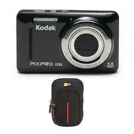 Kodak - PIXPRO Friendly Zoom FZ53 Digital Camera and Portable Camera Case - Black