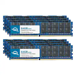 OWC - 512GB (8x64GB) RDIMM Memory RAM For PowerEdge XE8545 - Black Chips