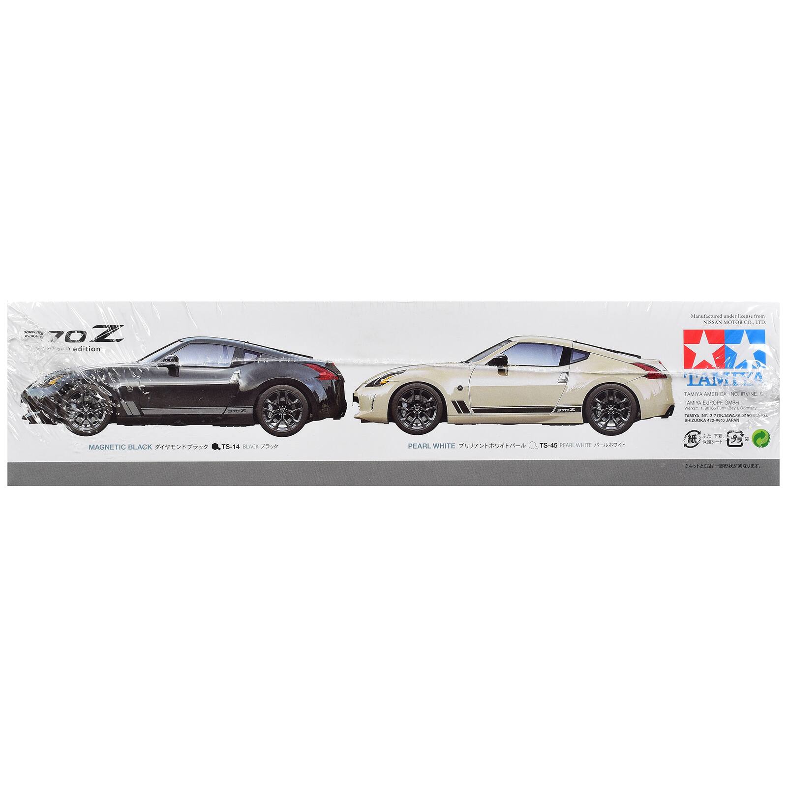 70Z edition

Manufactured under license from NISSAN MOTOR CO. LTD.

202

NOW

KIVA L'AIME TAMYIA AMERION 140 P. 12 TAMYA EUROPE OVER SWNT. taston. SHIZOKA HY2-RE-JAPAN

MAGNETIC BLACK TS-14 LACK

PEARL WHITE TS-45 PEARL WHITE