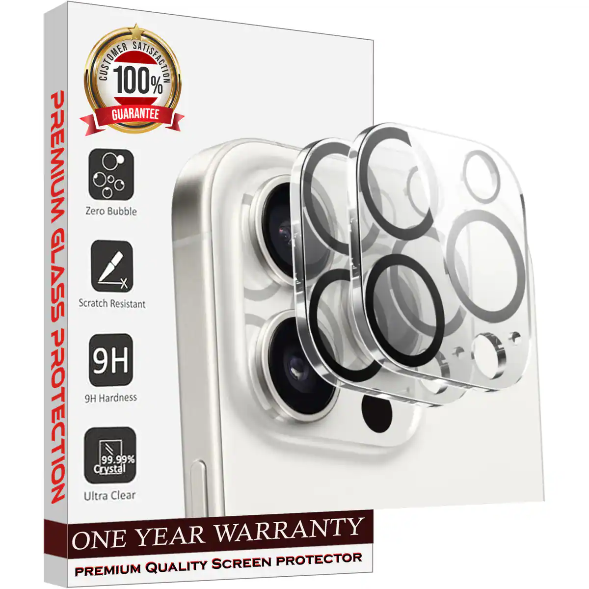 CUSTOMER SATISFACTION
100% GUARANTEE
PREMIUM GLASS PROTECTION
Zero Bubble
Scratch Resistant
9H
9H Hardness
99.99% Crystal
Ultra Clear
ONE YEAR WARRANTY
PREMIUM QUALITY SCREEN PROTECTOR