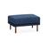 Front. Burrow - Contemporary Range Ottoman - Navy Blue.
