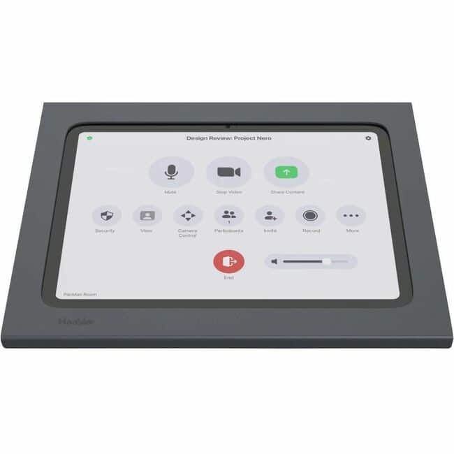 Heckler Design - Zoom Rooms Console for iPad 10th G Zoom Rooms Console for iPad 10th Generation - Black Gray