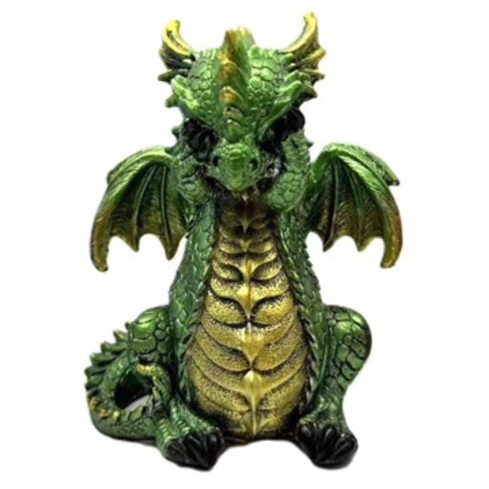 FC Design - 5.5"H Dragon no See Figurine Statue Office/Computer Desk Tabletop Medieval Gaming Home Decor Gift - Multi-Color