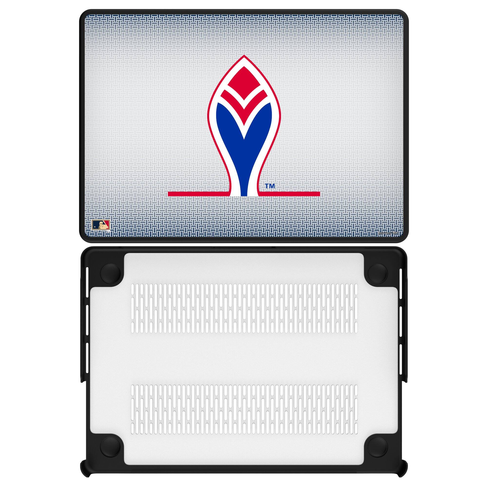 Front. Keyscaper - Atlanta Braves Linen MacBook Case - Pro 13 in - Multicolor.
