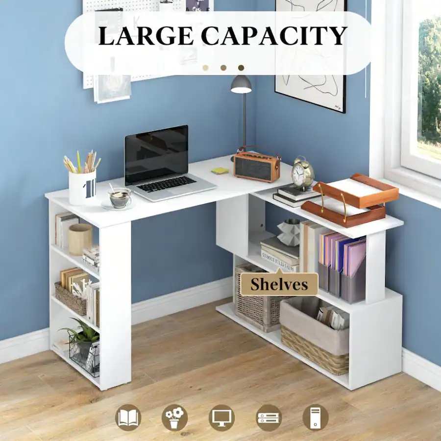 Anysun Modern Minimalist Rotating Design Wooden Laminated Corner ...