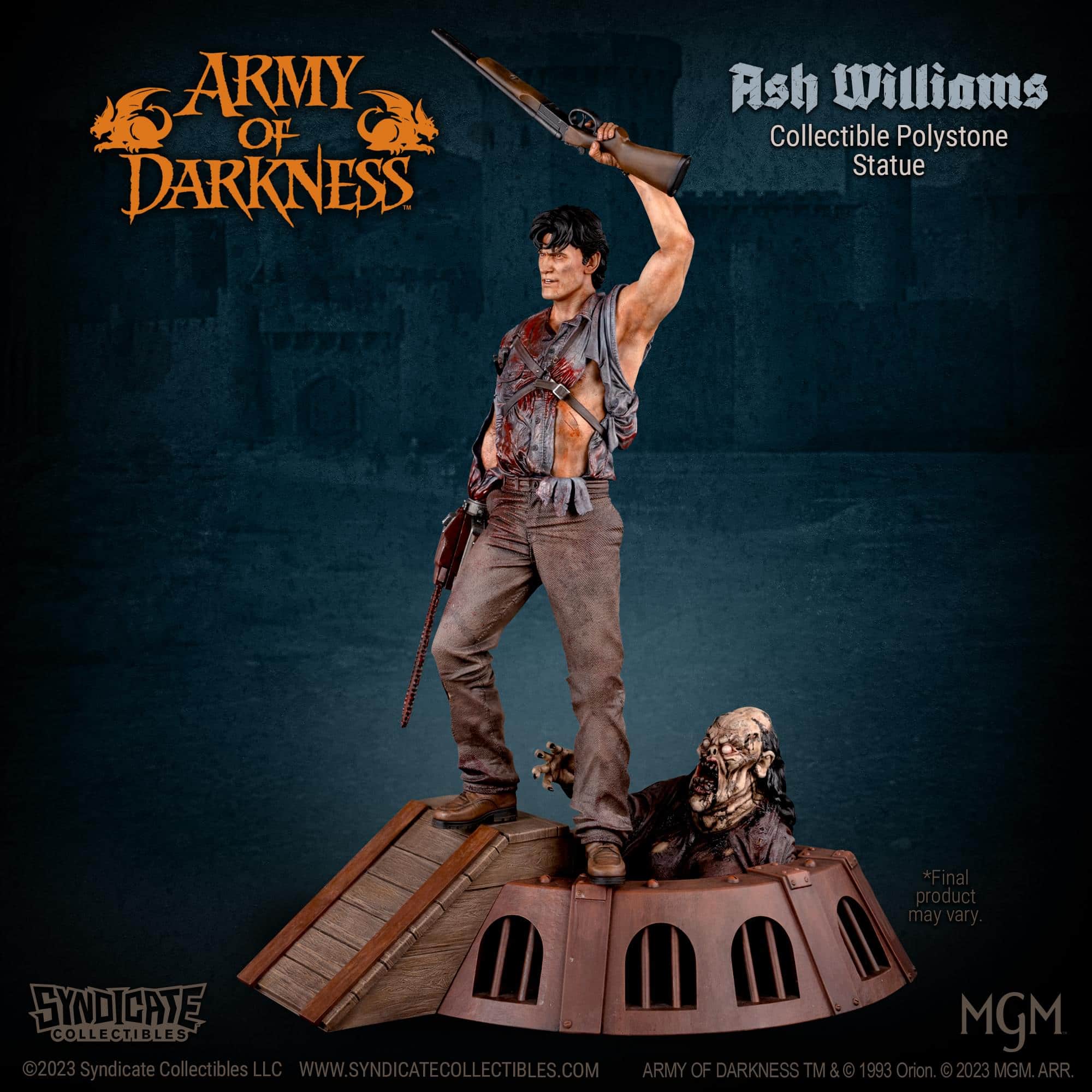 Toynk - Army Of Darkness Ash Williams 1:4 Premium Polystone Statue | Apex Exclusive