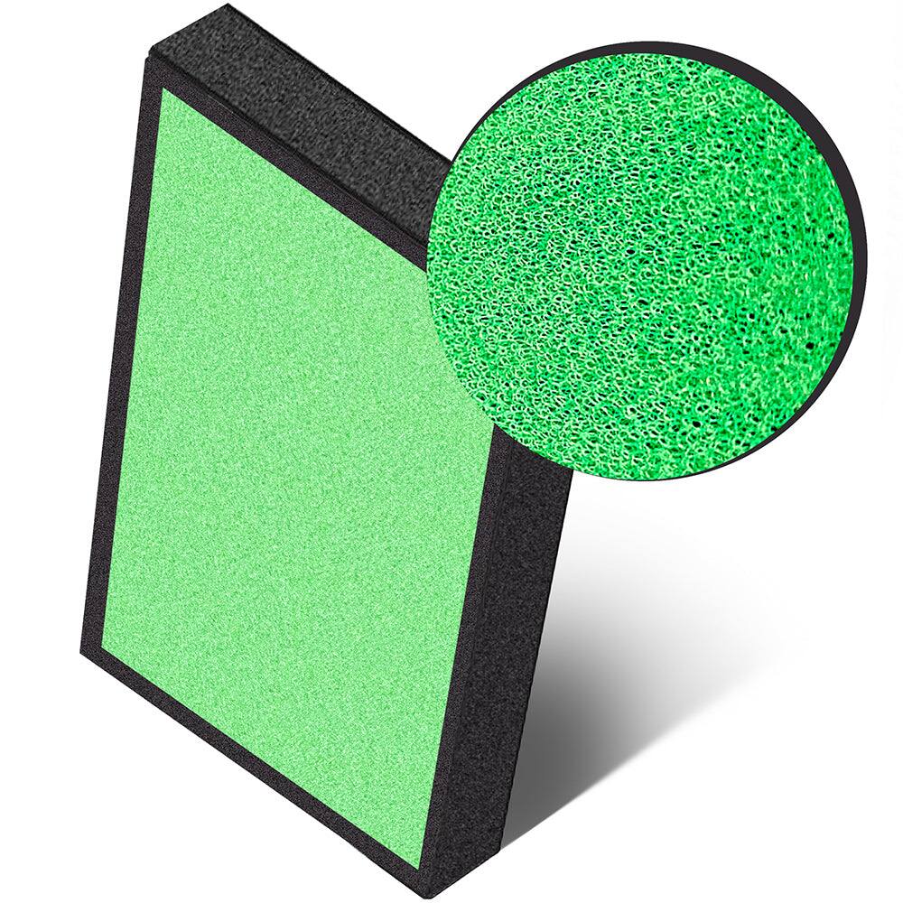 Alt View 2. Puroxygen - P500_F - 4-in-1 Replacement Filter for P500 Air Purifier, True HEPA & Activated Carbon, Removes Mold, Pet Dander, Smoke - Green.