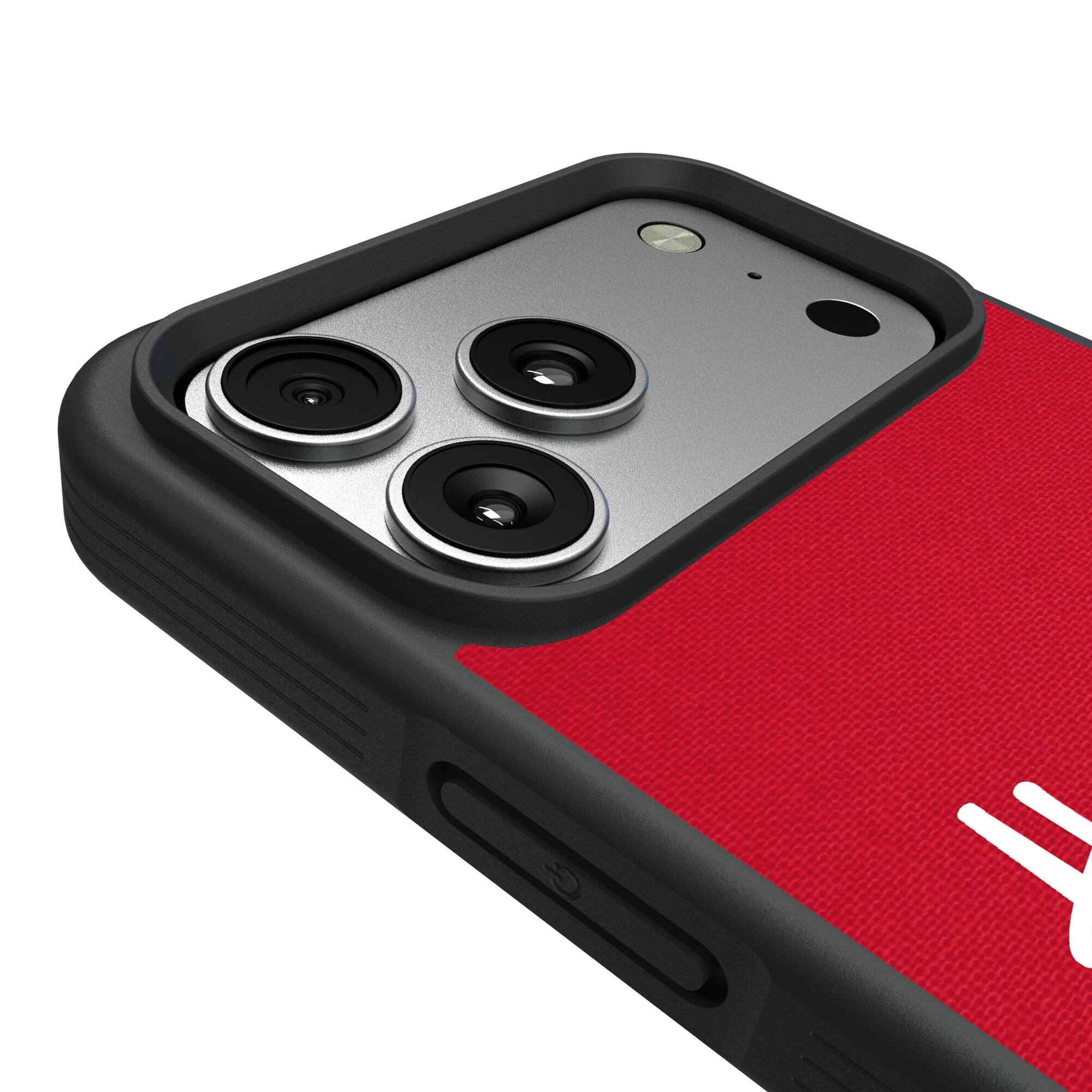 Alt View 2. Keyscaper - Nebraska Huskers Bump Case with 8.2ft Drop Protection - 15 Plus - Multicolor.