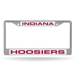 Rico Industries - Indiana Hoosiers Chrome Metal Laser Cut License Plate Frame - Multi