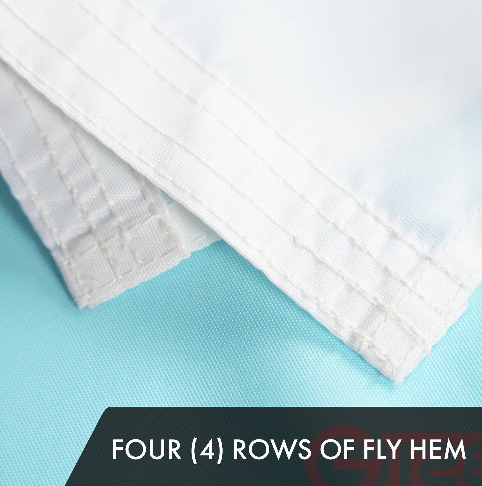 FOUR (4) ROWS OF FLY HEM