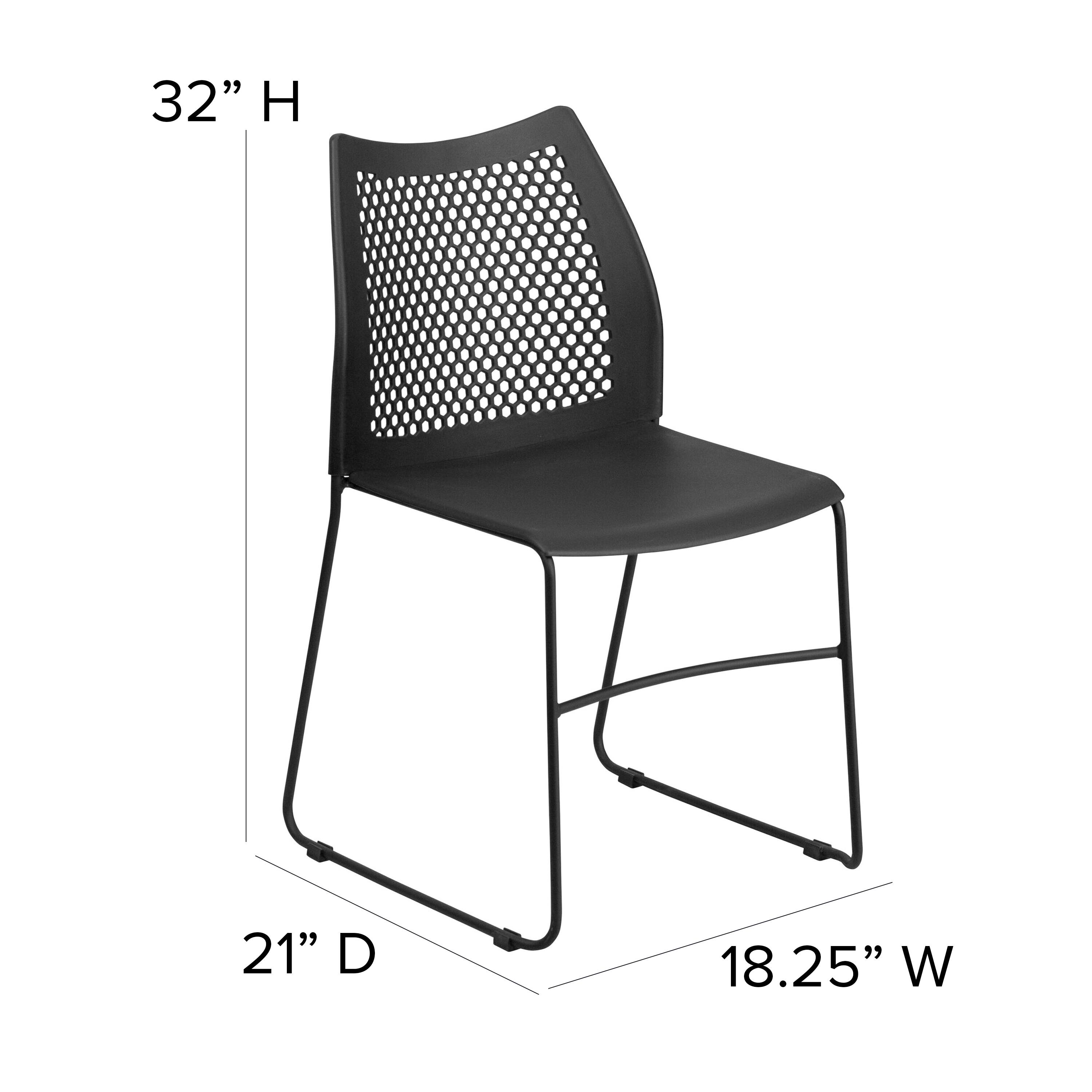 32" H  
21" D  
18.25" W