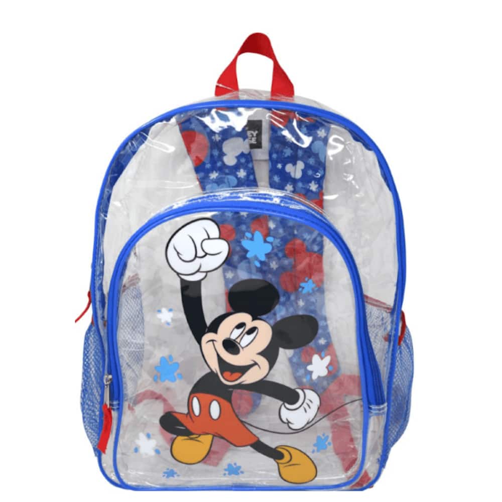 Disney - Mickey Transparent 16" Clear Backpack - Multicolored