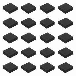 Unique Bargains - 32pcs Square Speaker Isolation Feet Pads, 30x10mm Non Slip Foam Shock Absorption Pad for Amplifier - Black
