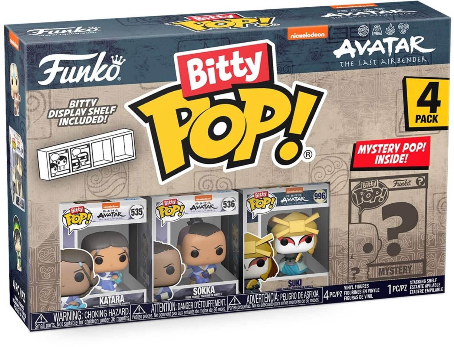 FUNKO BITTY POP!: Avatar: The Last Airbender - Katara 4PK - COLLECTABLES - Multicolor