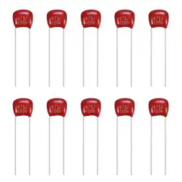 Unique Bargains - 20pcs 0.047uF 100V CBB21/CBB22 Metallized Polypropylene Film Capacitor Kit for Electronics - Red