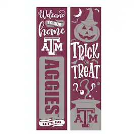 Evergreen Enterprises - Texas A&M Aggies 47" Double Sided Halloween Leaner Fan Sign - Multicolor