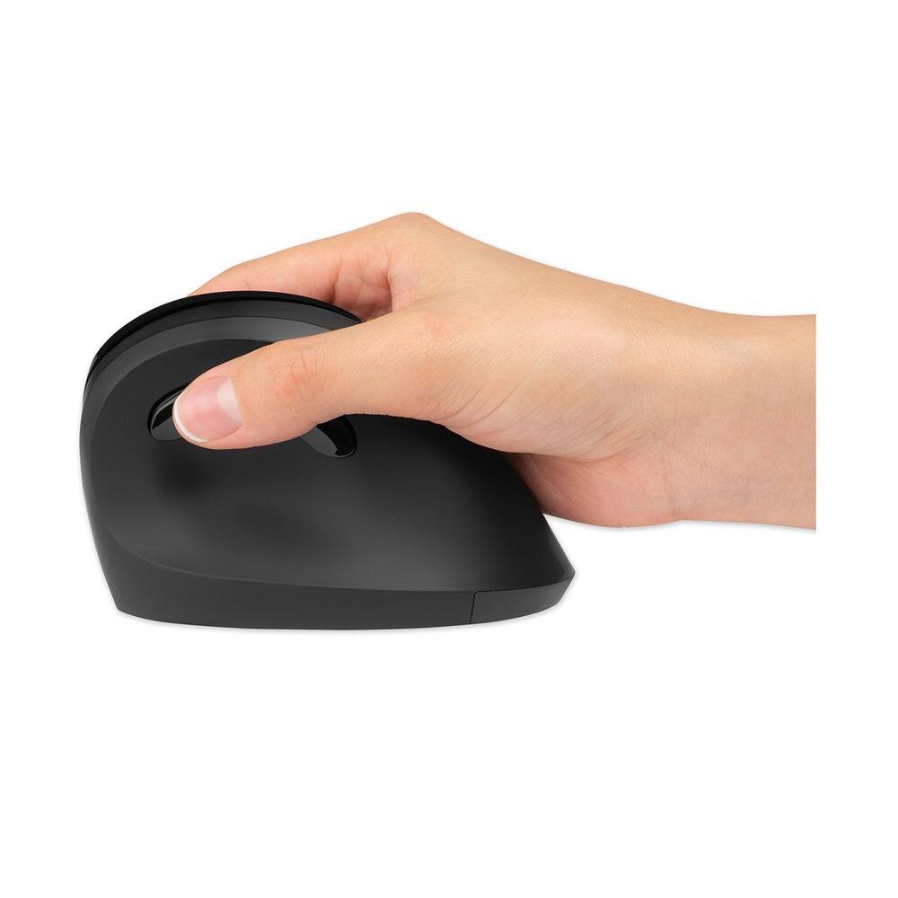 Angle. Kensington - Kensington K75501WW Pro Fit Ergo Vertical Wireless Mouse for Right Hand Use - Black - Black.