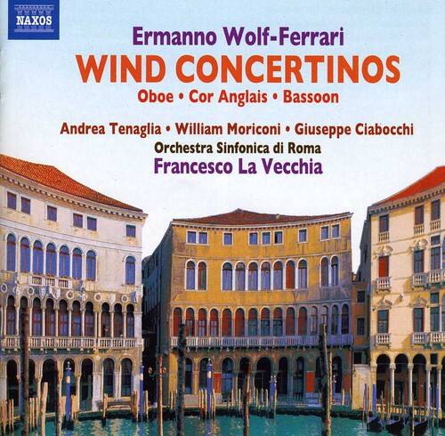 NAXOS

Ermanno Wolf-Ferrari  
WIND CONCERTINOS  
Oboe • Cor Anglais • Bassoon

Andrea Tenaglia • William Moriconi • Giuseppe Ciabocchi  
Orchestra Sinfonica di Roma  
Francesco La Vecchia