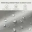 100% Recyclable Fabric Cushion Cover Water Resistant Durable UV Resistant