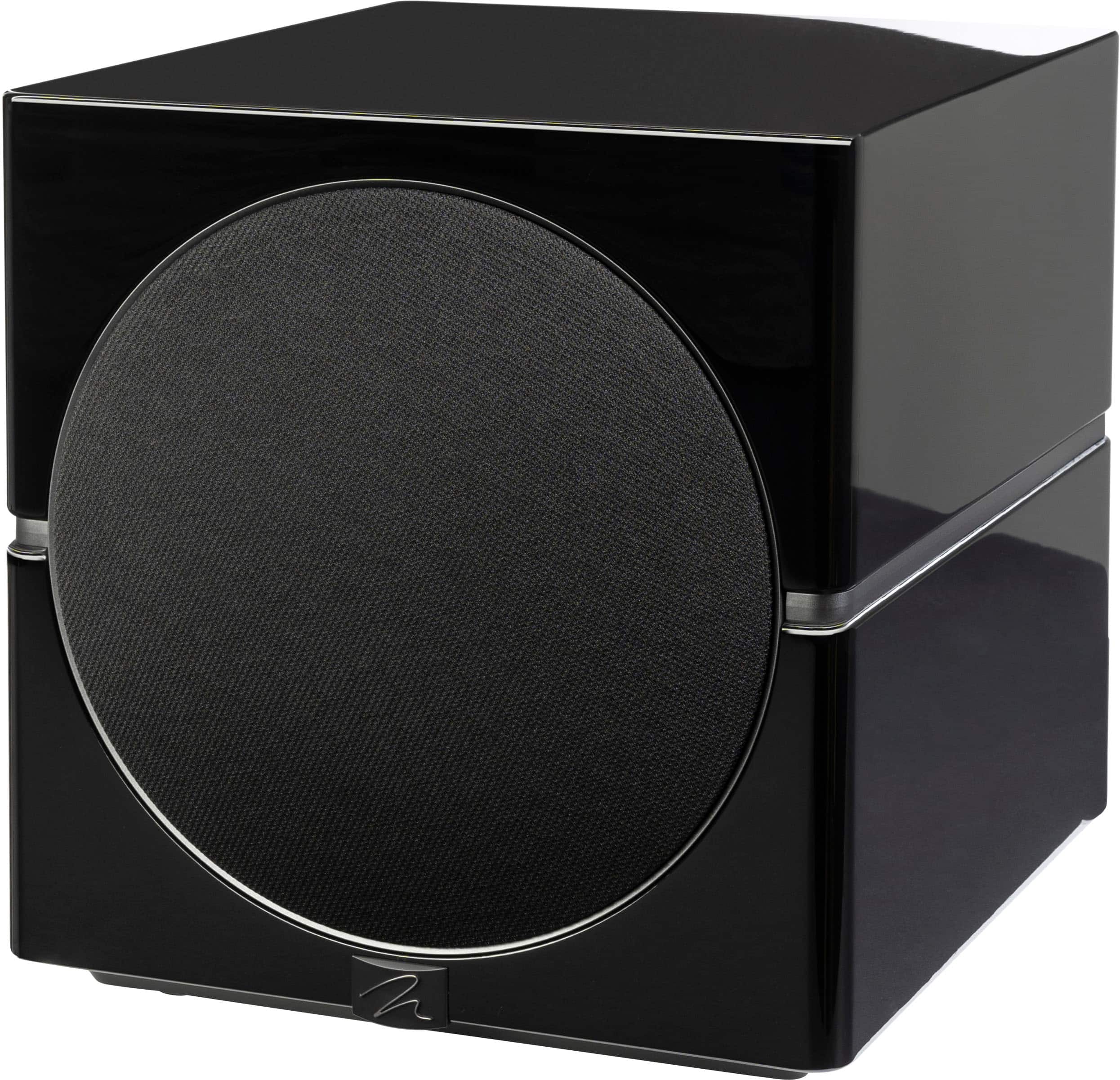 Front. MartinLogan - Dynamo 12, 12” Sealed, Powered Subwoofer, with Magnitude MT-1.6kW Amplifier, Sub Control App, and Wireless Built-In - Gloss Black.