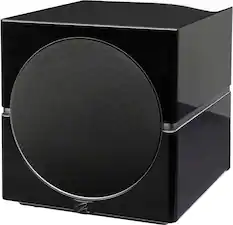 Front. MartinLogan - Dynamo 12, 12” Sealed, Powered Subwoofer, with Magnitude MT-1.6kW Amplifier, Sub Control App, and Wireless Built-In - Gloss Black.
